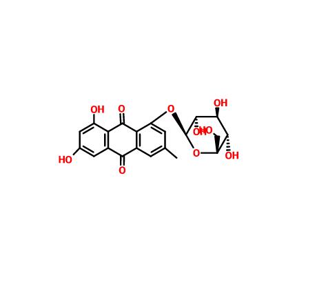 大黃素-1-O-β-D-葡萄糖苷|38840-23-2