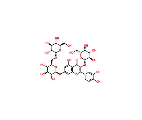 槲皮素-3-O-β-D-葡萄糖-7-O-β-D-龍膽雙糖苷分析對(duì)照品 60778-02-1