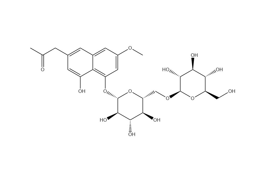 1-[(3-Methoxy-8-hydroxy-1-O-beta-D-gentiobioside)-6-YL]propan-2-one|2435563-23-6